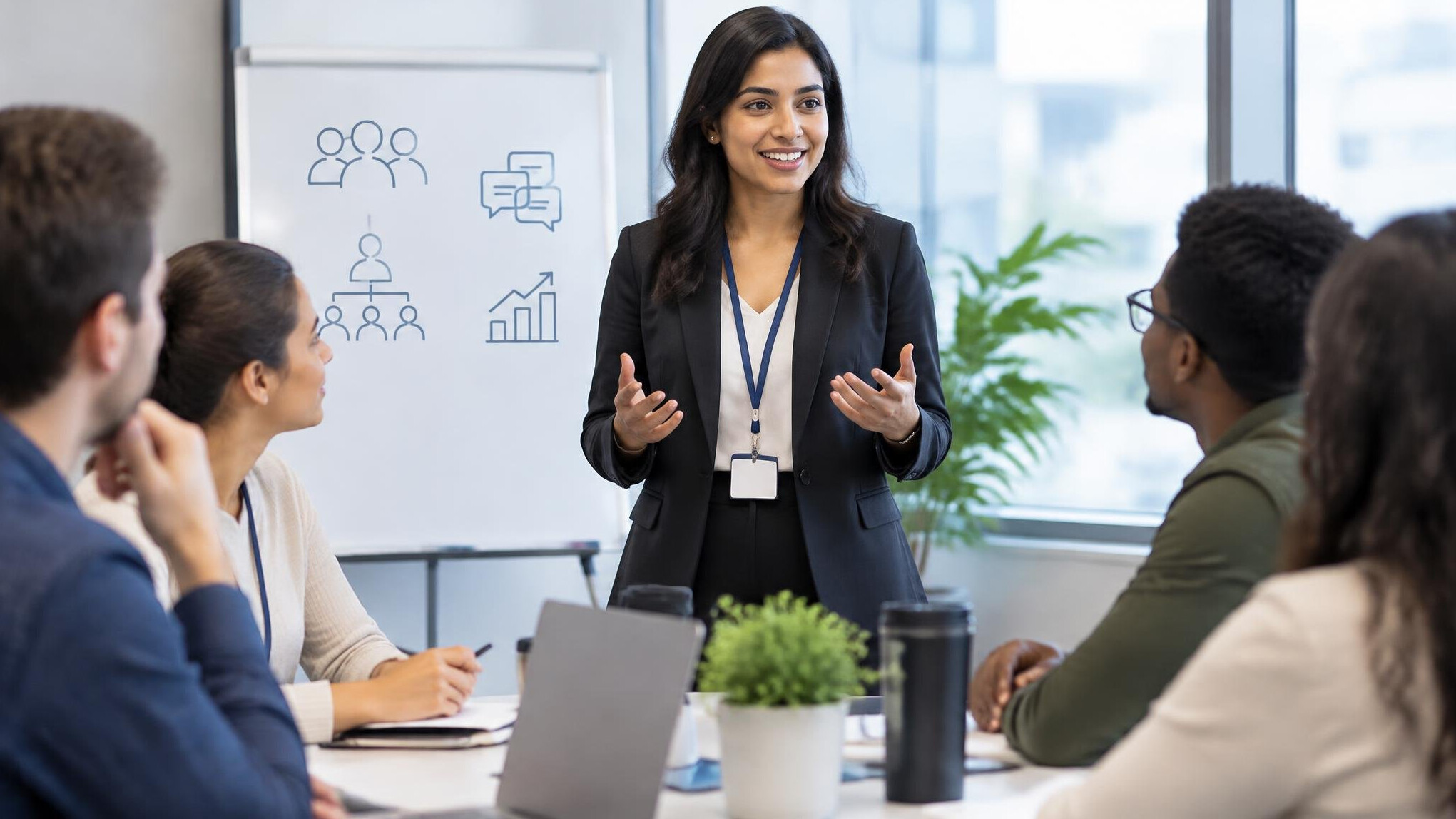 young professional in leadership role