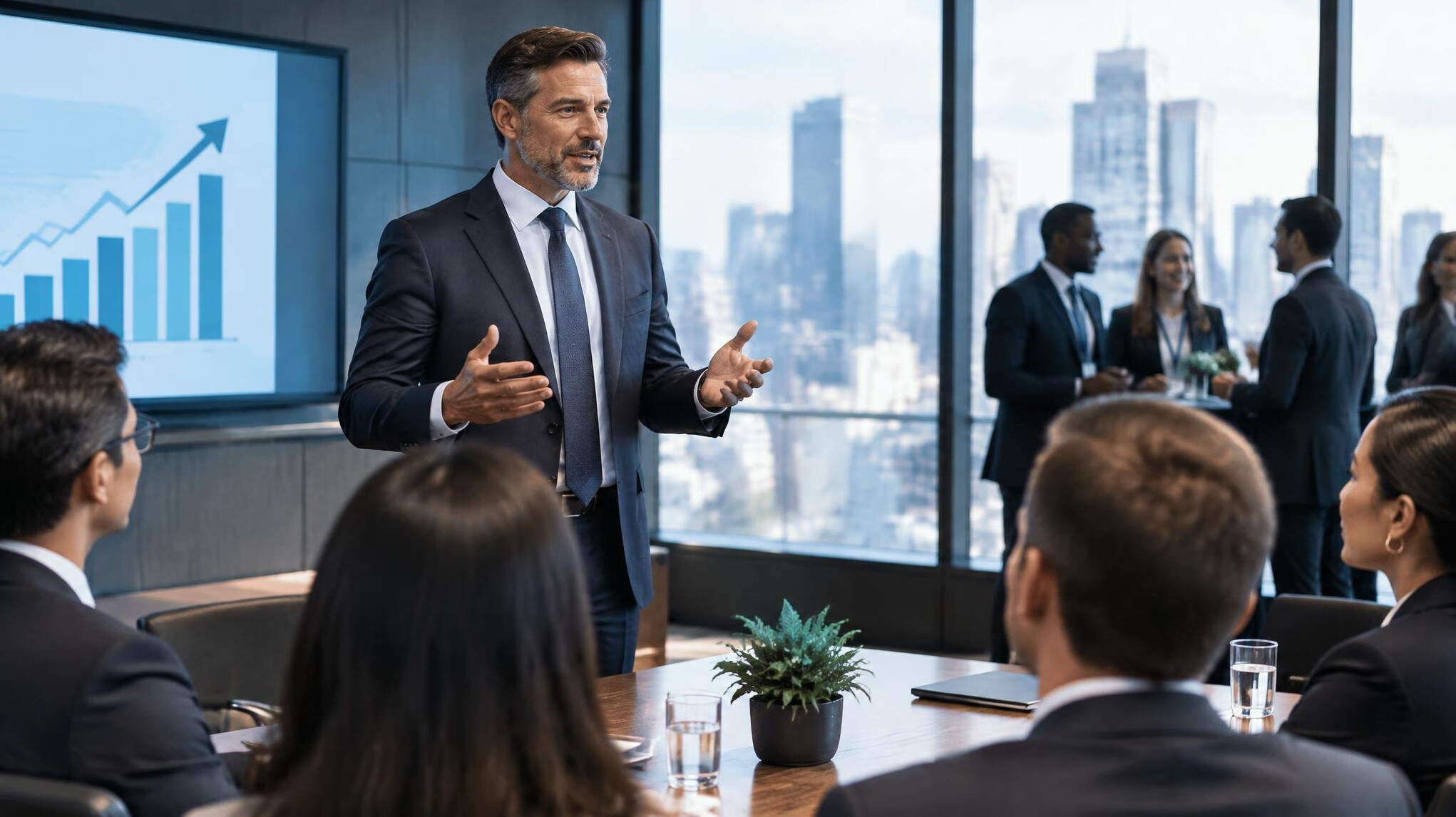 business leader speaking